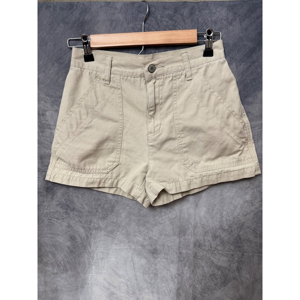American Eagle Outfitters Khaki Utility‎ Shorts Canvas High Waist Tan Size 2
Y2K